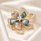 Broche De Alfiler Para Mujer Floral De Lujo Con Efecto Nácar - Miniatura 2