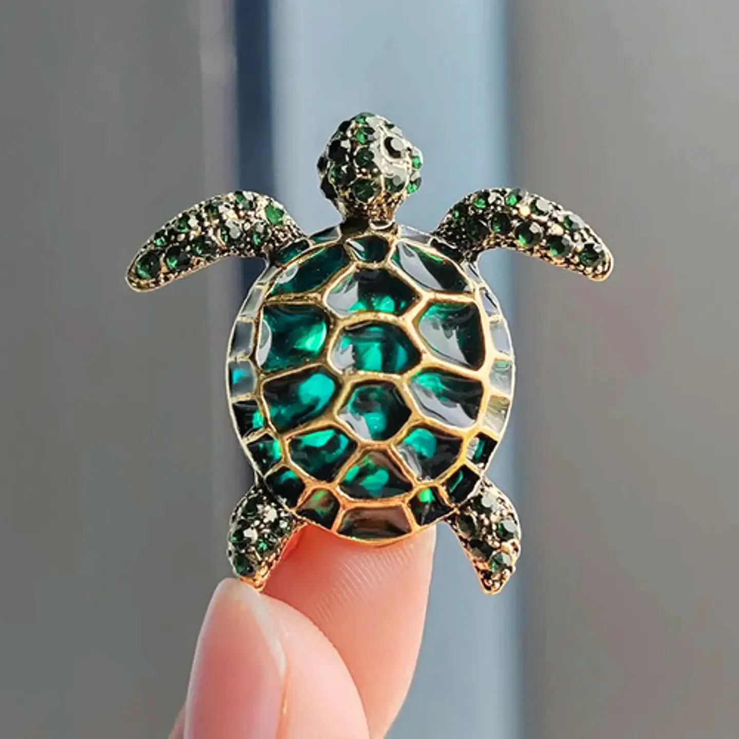 Broche De Alfiler Para Hombre Y Mujer Tortuga Esmaltada Moda 4