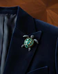Broche De Alfiler Para Hombre Y Mujer Tortuga Esmaltada Moda - Miniatura 6
