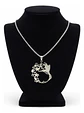 Collar En Acero Para Mujer Cadena Y Dije Floral Ave Colibrí - Miniatura 2
