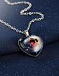 Collar Para Hombre Y Mujer Dije Corazon De Cristal Galaxia - Miniatura 20