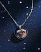 Collar Para Hombre Y Mujer Dije Corazon De Cristal Galaxia - Miniatura 21