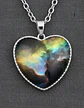 Collar Para Hombre Y Mujer Dije Corazon De Cristal Galaxia - Miniatura 29