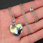 Collar Para Hombre Y Mujer Dije Corazon De Cristal Galaxia - Miniatura 30
