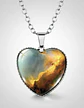 Collar Para Hombre Y Mujer Dije Corazon De Cristal Galaxia - Miniatura 37