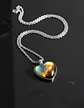 Collar Para Hombre Y Mujer Dije Corazon De Cristal Galaxia - Miniatura 38