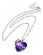 Collar Para Hombre Y Mujer Dije Corazon De Cristal Galaxia - Miniatura 43