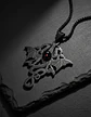 Collar Para Hombre Y Mujer Dije Dragón Tres Cabezas Gótico - Miniatura 7