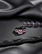 Anillo Vintage Moderno Negro Para Mujeres Con Piedra Lujo - Miniatura 4