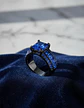 Anillo Vintage Moderno Negro Para Mujeres Con Piedra Lujo - Miniatura 12