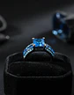 Anillo Vintage Moderno Negro Para Mujeres Con Piedra Lujo - Miniatura 21