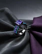 Anillo Vintage Moderno Negro Para Mujeres Con Piedra Lujo - Miniatura 29