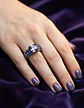 Anillo Vintage Moderno Negro Para Mujeres Con Piedra Lujo - Miniatura 31