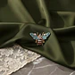 Broche De Alfiler Para Mujer Abeja Esmaltada Floral Vintage - Miniatura 2