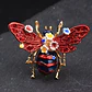 Broche De Alfiler Para Mujer Abeja Esmaltada Floral Vintage - Miniatura 14