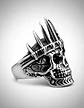 Anillo Para Hombres De Acero Forma De Rey Calavera Cráneo - Miniatura 2