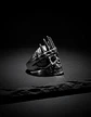 Anillo Para Hombres De Acero Forma De Rey Calavera Cráneo - Miniatura 8
