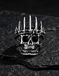 Anillo Para Hombres De Acero Forma De Rey Calavera Cráneo - Miniatura 9