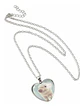 Collar Para Mujer Niña Dije Cabujón Corazón Cerdito Kawaii - Miniatura 2