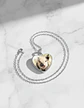 Collar Para Mujer Niña Dije Cabujón Corazón Cerdito Kawaii - Miniatura 13