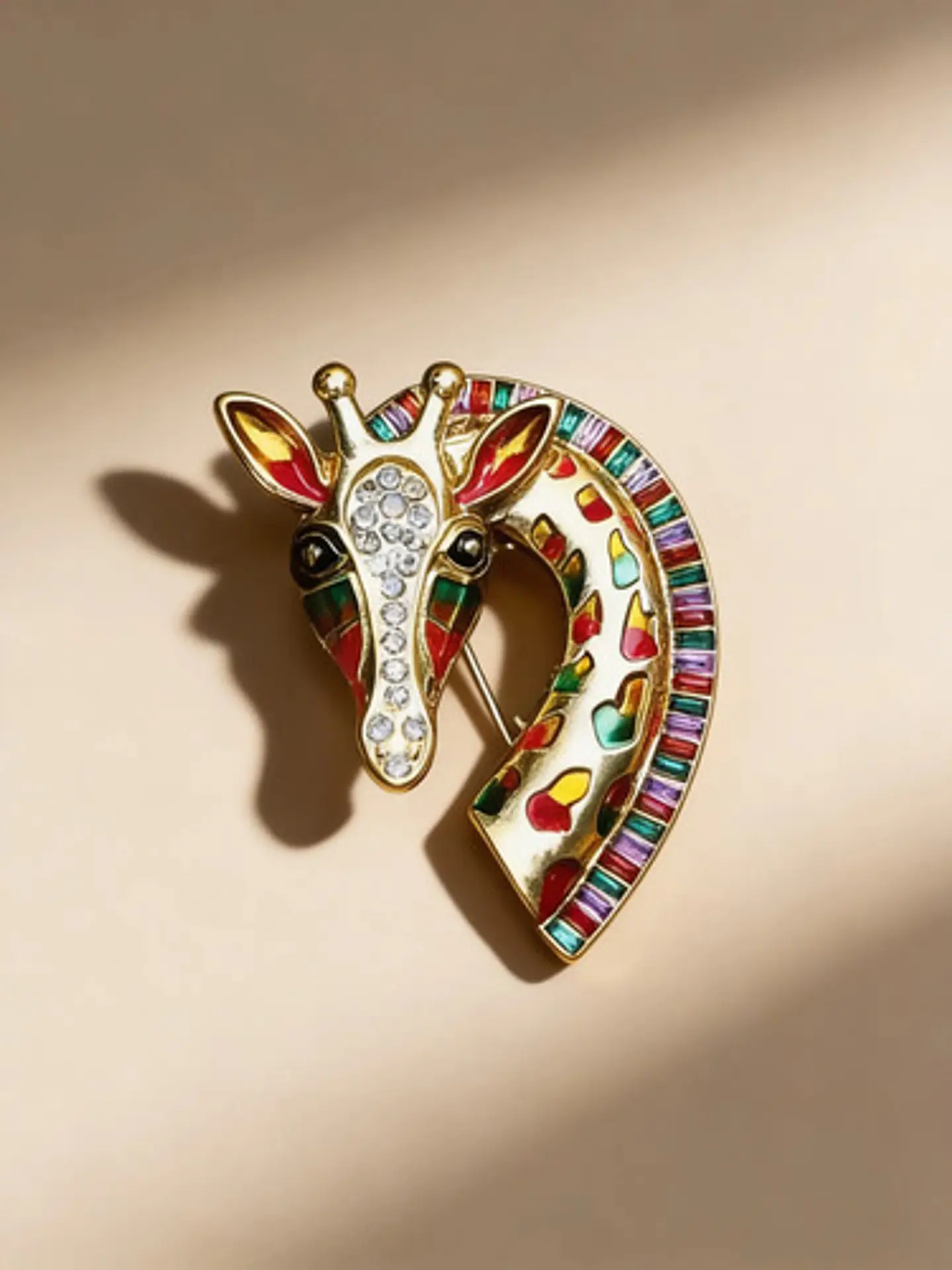Broche De Alfiler Para Hombres Y Mujeres Jirafa Multicolor 2