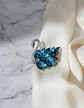 Broche De Alfiler Elegante Para Mujeres Cisne Azul Cristal - Miniatura 9