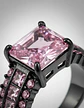 Anillo Vintage Moderno Negro Para Mujeres Con Piedra Cz Lujo - Miniatura 18