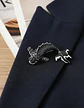 Broche De Alfiler Para Hombre Y Mujer Pez Koi Rojo Esmaltado - Miniatura 16