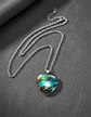 Collar Para Hombres Y Mujeres Dije Corazón Nebulosa Galaxia - Miniatura 11