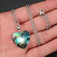Collar Para Hombres Y Mujeres Dije Corazón Nebulosa Galaxia - Miniatura 12
