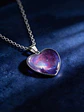 Collar Para Hombres Y Mujeres Dije Corazón Nebulosa Galaxia - Miniatura 19