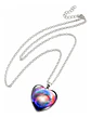 Collar Para Hombres Y Mujeres Dije Corazón Nebulosa Galaxia - Miniatura 22