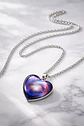 Collar Para Hombres Y Mujeres Dije Corazón Nebulosa Galaxia - Miniatura 24