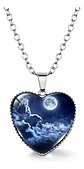 Collar Para Hombres Y Mujeres Dije Corazón Nebulosa Galaxia - Miniatura 29