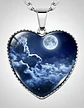 Collar Para Hombres Y Mujeres Dije Corazón Nebulosa Galaxia - Miniatura 32