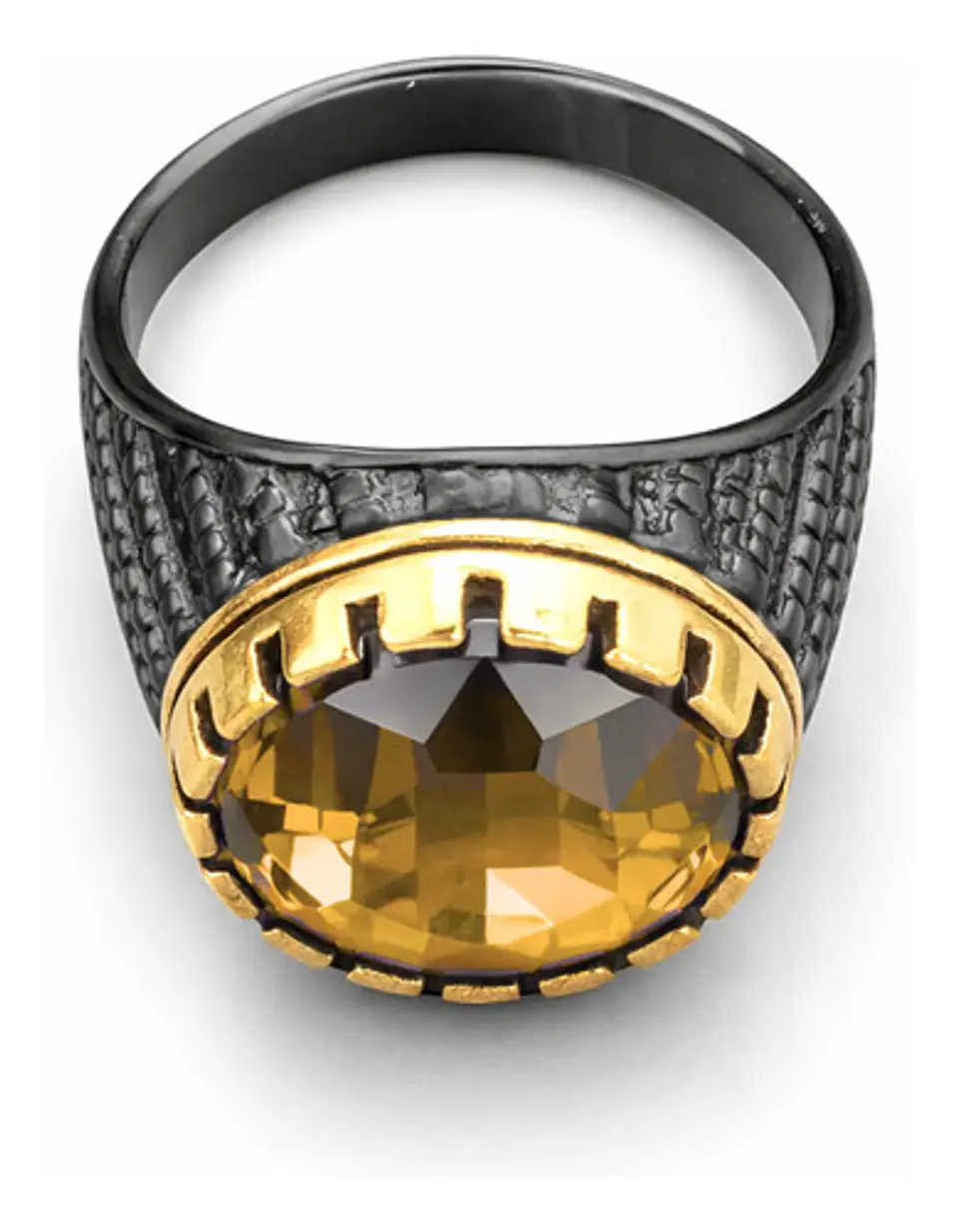 Anillo Moderno Clásico Para Hombre Y Mujer Piedra Azul Agua 3