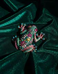 Broche De Alfiler Para Mujer Rana De Lujo Multicolor Piedras - Miniatura 8