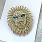 Broche De Alfiler Para Hombre Y Mujer León Imperial Cristal - Miniatura 3