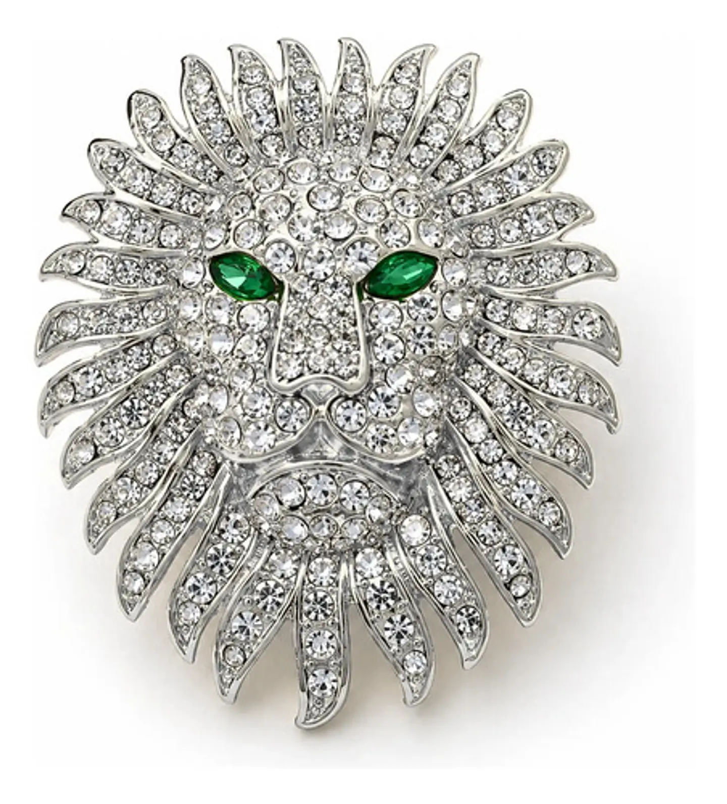 Broche De Alfiler Para Hombre Y Mujer León Imperial Cristal 11