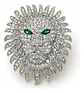 Broche De Alfiler Para Hombre Y Mujer León Imperial Cristal - Miniatura 11