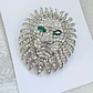 Broche De Alfiler Para Hombre Y Mujer León Imperial Cristal - Miniatura 12