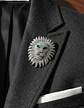 Broche De Alfiler Para Hombre Y Mujer León Imperial Cristal - Miniatura 18