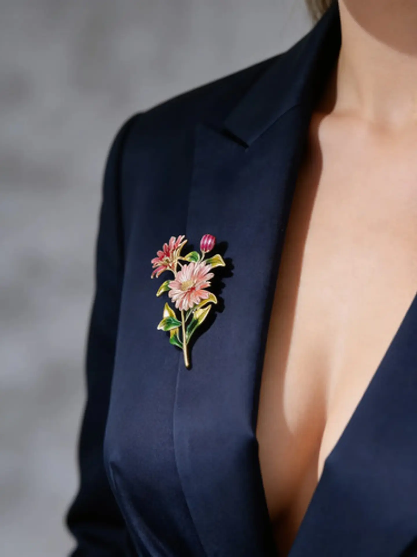Broche De Alfiler Para Mujeres Floral Esmaltada Margarita 3