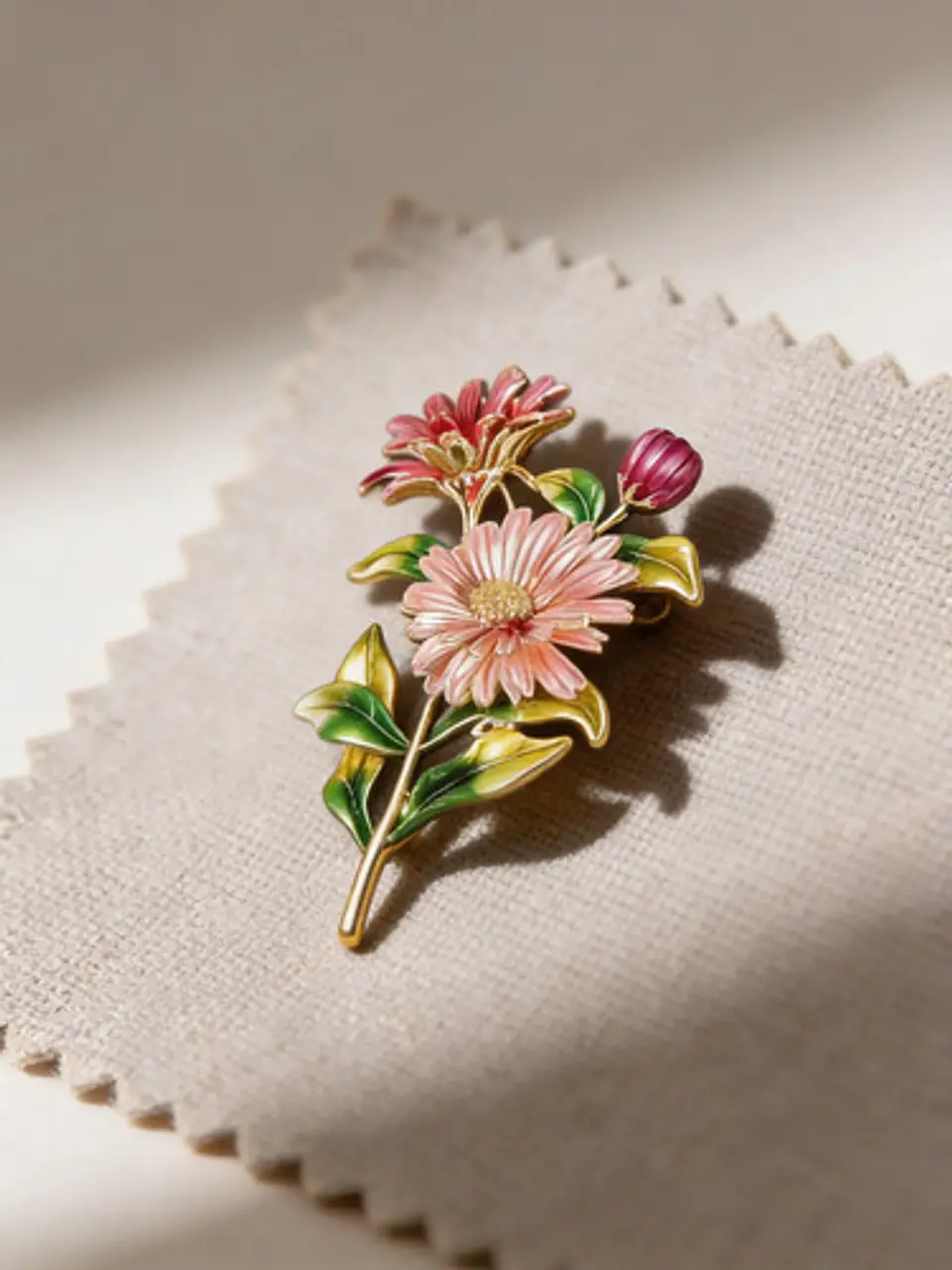 Broche De Alfiler Para Mujeres Floral Esmaltada Margarita 8