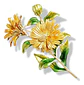 Broche De Alfiler Para Mujeres Floral Esmaltada Margarita - Miniatura 9