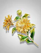 Broche De Alfiler Para Mujeres Floral Esmaltada Margarita - Miniatura 16