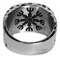 Anillo Vikingo De Acero Para Hombre Con Valknut Ægishjálmur - Miniatura 3