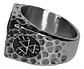Anillo Vikingo De Acero Para Hombre Con Valknut Ægishjálmur - Miniatura 4