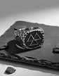 Anillo Vikingo De Acero Para Hombre Con Valknut Ægishjálmur - Miniatura 9