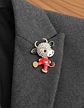 Broche Para Mujeres De Alfiler Vaca Kawaii Esmaltada Piedras - Miniatura 3